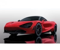 Scalextric-C3911 - 1:32 McLaren 720S - Memphis Red SRS