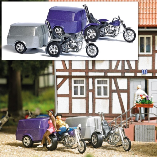 Busch 1152 - Trike mit Anhänger H0