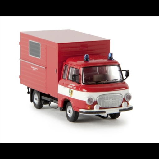 Brekina 30358 - Barkas B 1000 Koffer Feuerwehr Leipziger Land