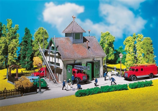 Faller 130268 - Ländliches Feuerwehrhaus
