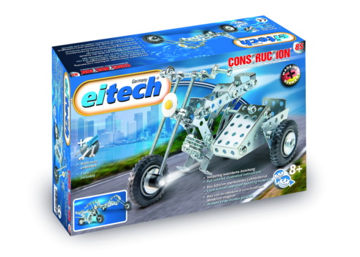 Eitech 00085 - C85 - Metallbaukasten - Motorrad mit Beiwagen