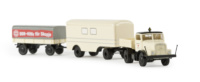 Brekina-71191 - IFA Z6  "DRK Skopje Hilfe"  mit 2 Anh.