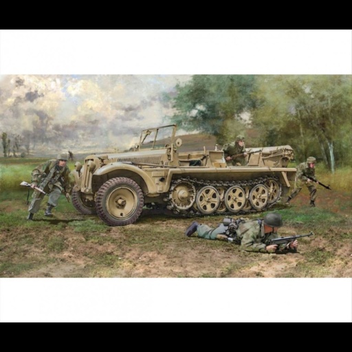 Italeri 510006561 - 1:35 Sd.Kfz.10 Demag D7 w/Ger - 6561 - Plastikbausatz