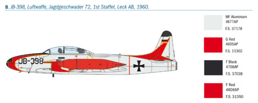 Italeri 510001444 - 1:72 T-33A Shooting Star - 1444 - Plastikbausatz – Bild 13