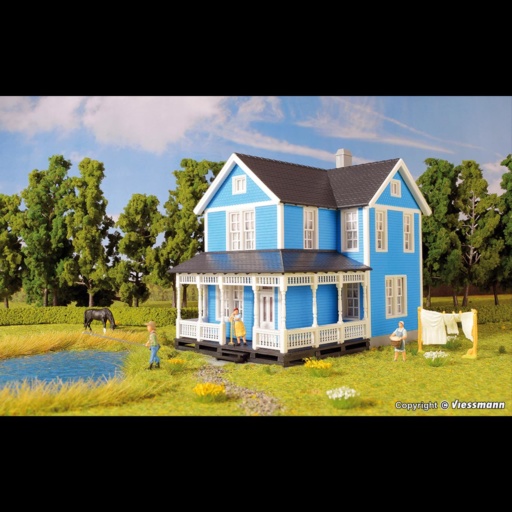 Kibri 38841 - H0 Schwedenhaus, blau