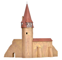 Kibri 37109 - N Rundturm mit Mauer in Marktbreit