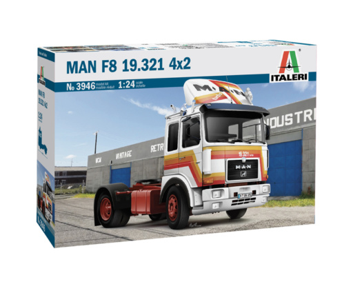Italeri 510003946 - 1:24 MAN F8 19.321 2Achs - 3946 - Plastikbausatz