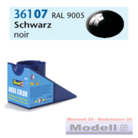 Revell 36107 - schwarz, glänzend, RAL 9005 - Aqua Color
