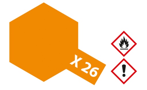 Tamiya 81026 - X-26, Klar-Orange glänzend