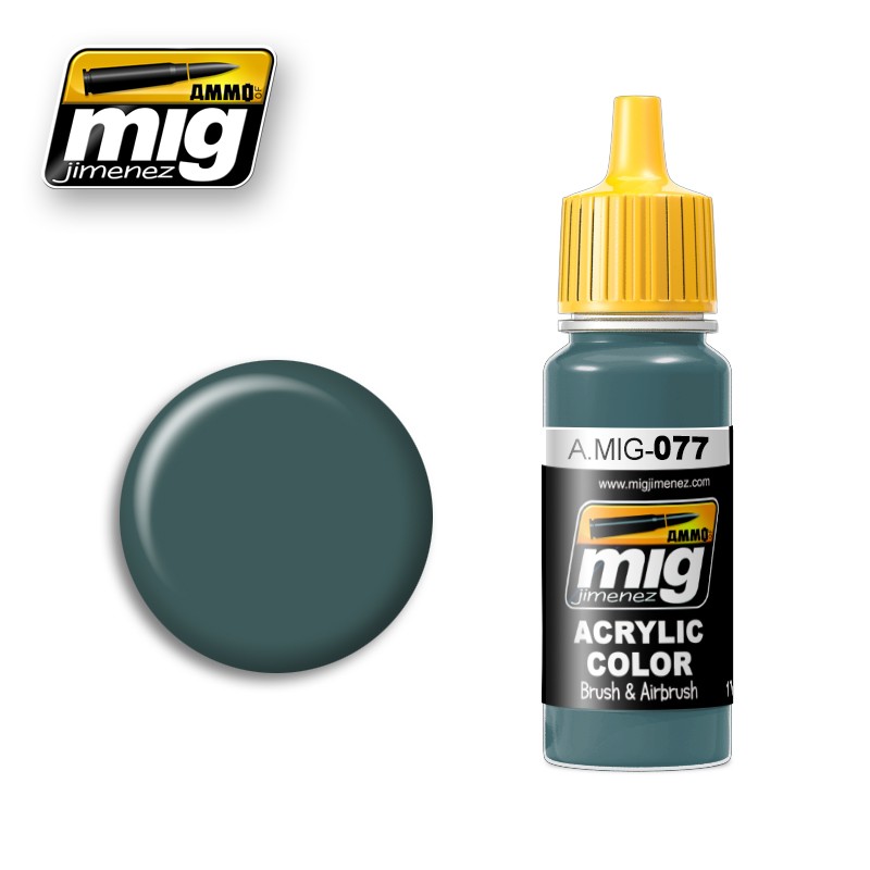 Ammo by Mig AMIG0077 - DULL GREEN 1 Ammo by Mig AMIG0077 - DULL GREEN