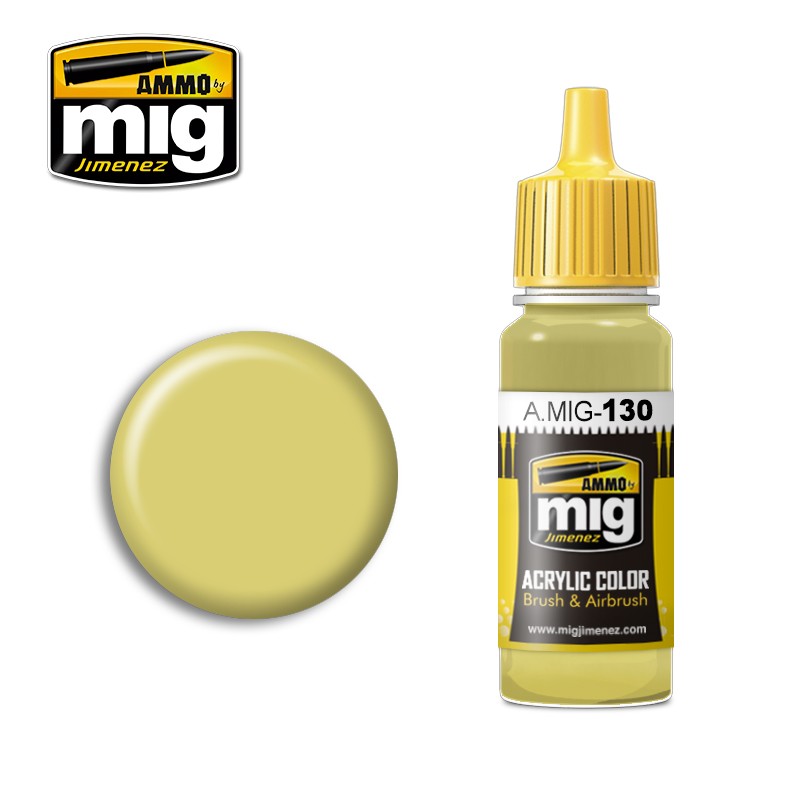 Ammo by Mig AMIG0130 - FADED YELLOW 1 Ammo by Mig AMIG0130 - FADED YELLOW