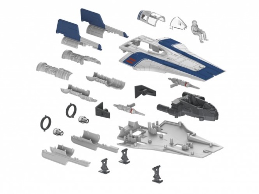 Revell 06762 - Build & Play Resistance A-Wing Fighter, Blue – Bild 5