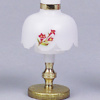 Kahlert-Licht 10431 - Tischlampe Messingfuß, Kunststoffschirm