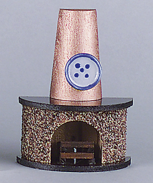 Kahlert-Licht 40664 - Kamin mit halbrunder Form