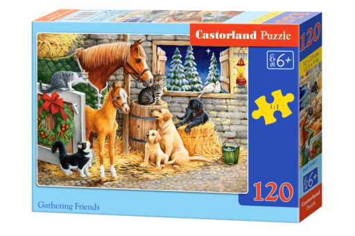 Castorland B-13340-1 - Gathering Friends, Puzzle 120 Teile