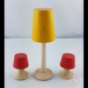 Rülke Holzspielzeug 21609 - Stehlampe und 2Tischlampen aus Holz