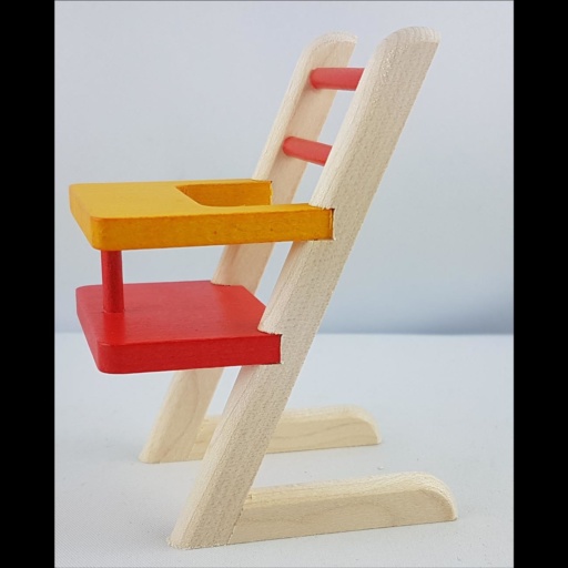 Rülke Holzspielzeug 22006 - Babystuhl für Puppenstube – Bild 3