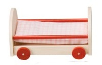 Rülke Holzspielzeug 22007 - Babybett mit Rädern