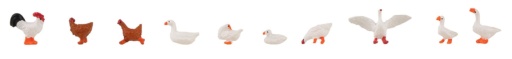Faller 151909 - H0 - Hühner, Enten und Gänse