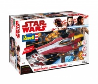 Revell 06759 - Build & Play Resistance A-Wing Fighter, Red  Star Wars
