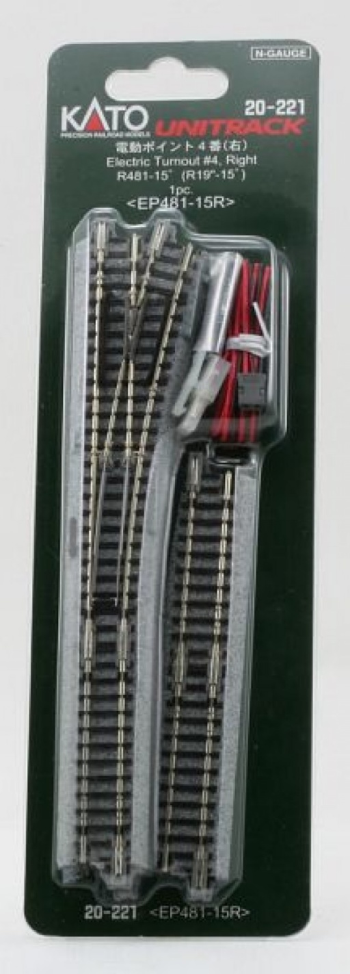 KATO 7078204 - Elektrische Weiche rechts - UNITRACK