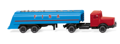 Wiking 098242 -   1:160 Tanksattelzug (Büssing 8000) "Fina"