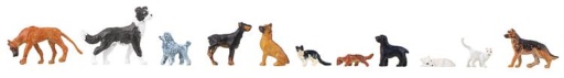Faller 151902 - H0 - Hunde und Katzen