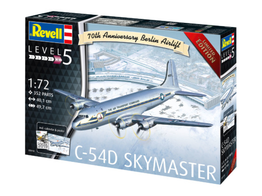 Revell 03910 - C-54D Berlin Airlift "70th Anniv  - 1/72