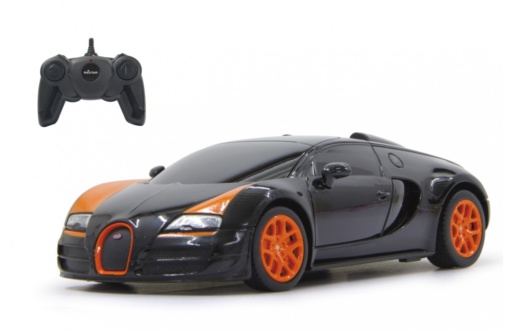 Jamara 404551 - Bugatti Grand Sport Vitesse 1:24 schwarz 2,4GHz