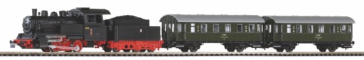 Piko 97933 - Start-Set Dampflok Personenzug PKP Bettung