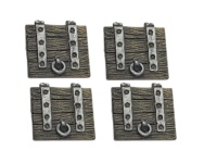 ZITERDES 79090 - Falltür, 4 Stück , unbemalt , 28-32MM