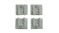 ZITERDES 79090 - Falltür, 4 Stück , unbemalt , 28-32MM