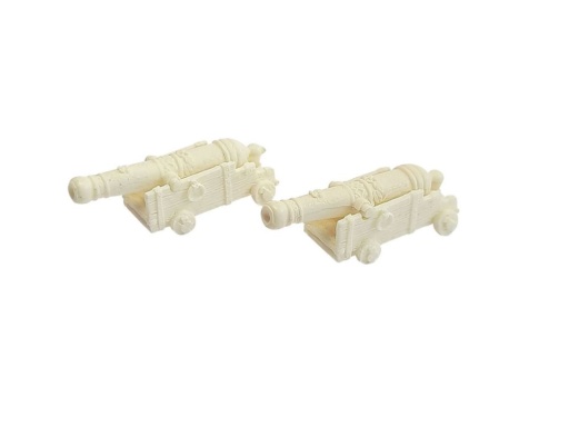 ZITERDES 79093 - Schiffskanone, 2 Stück , unbemalt , 28-32MM