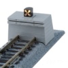 KATO 7078029 - Prellbock beleuchtet Beton mit Gleis 66 mm