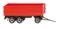 Wiking 038818 -  1:87 Landwirtschaftlicher Dreiachsanhänger - rot