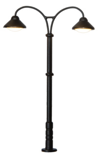 Viessmann 6909 - TT Bahnsteigleuchte Baden-Baden doppelt, 2 LEDs warmweiß